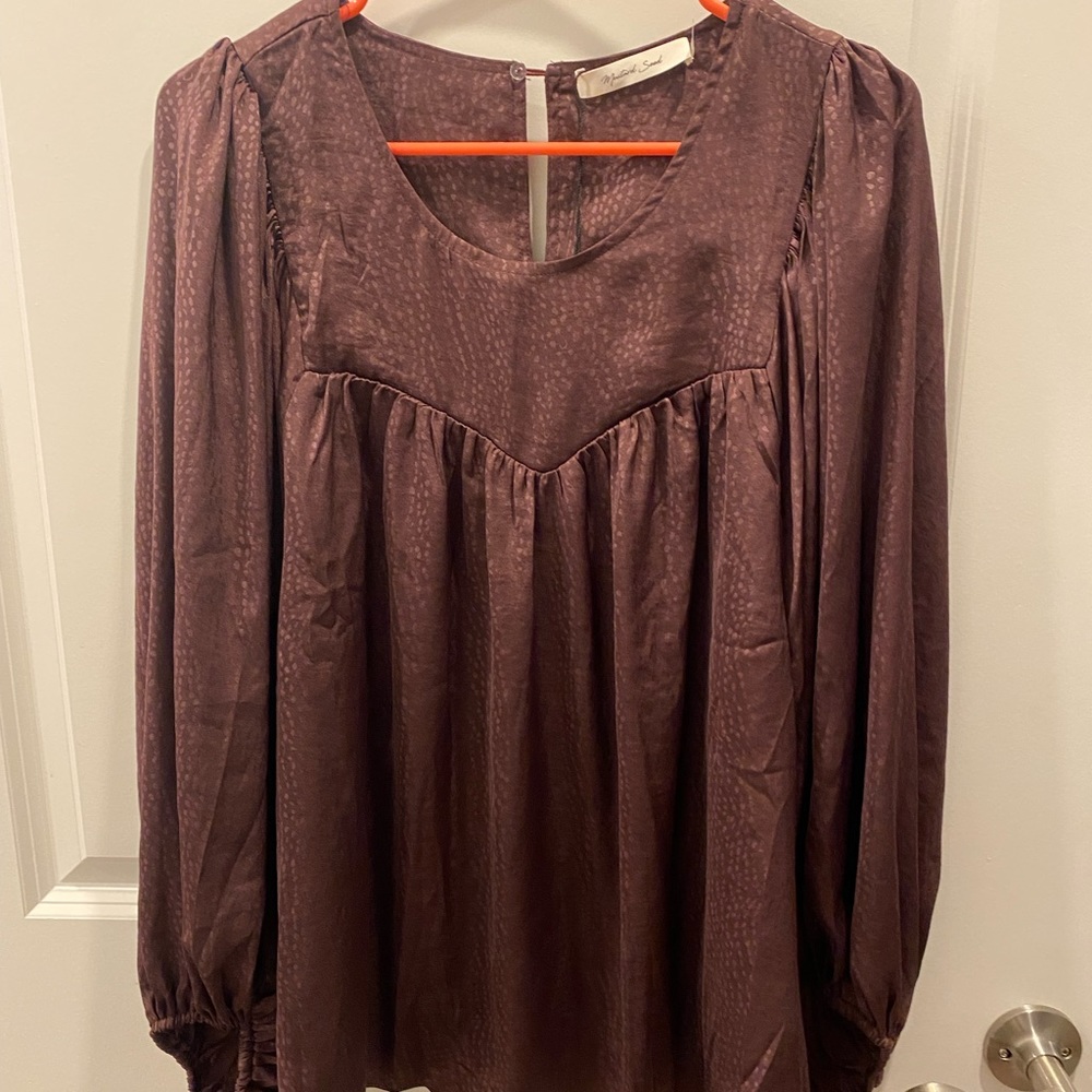 Deep Burgundy Blouse